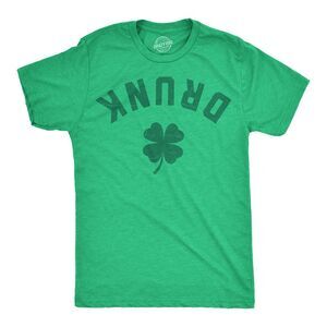 Mens Funny T Shirts  Upside Down Sarcastic St Patricks Day Drinking Tee For